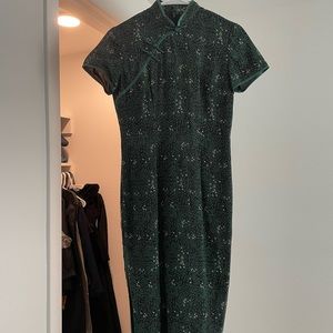 Custom made modern qipao / cheongsam (zipper)